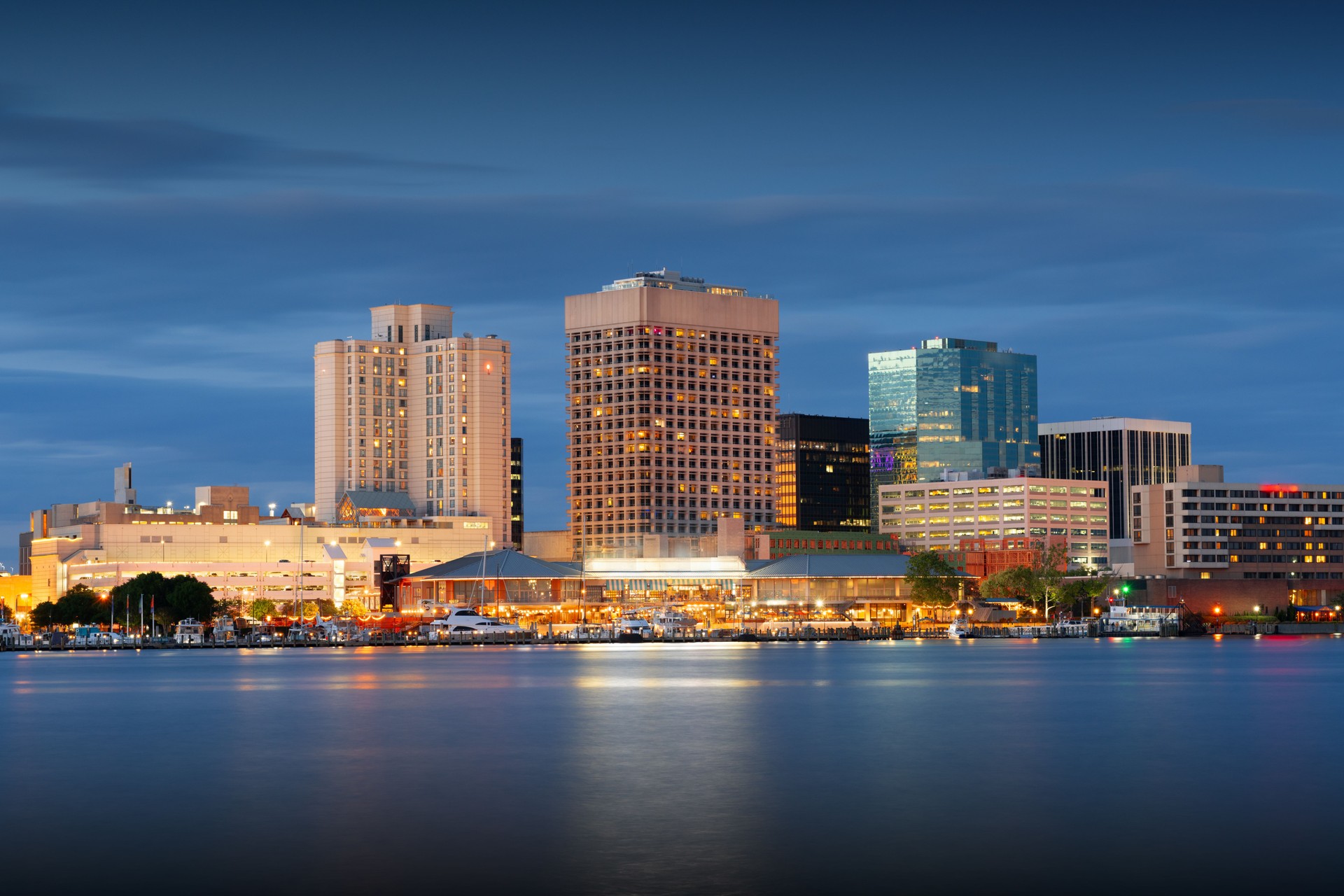 Norfolk, Virginia, USA on the Chesapeake Bay